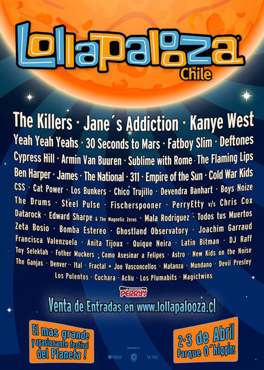 lollapaloozachile2011cartel