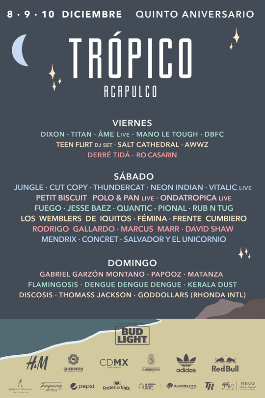 Cartel De Trópico 2017 En Acapulco Me Hace Ruido