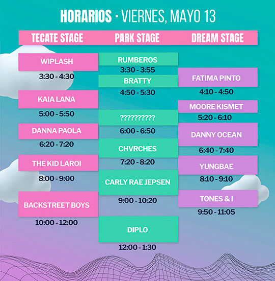 tecate emblema horarios viernes