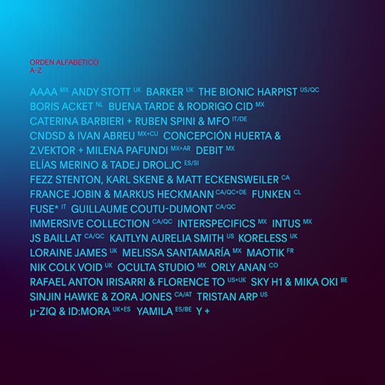 mutek cartel artistas 2022