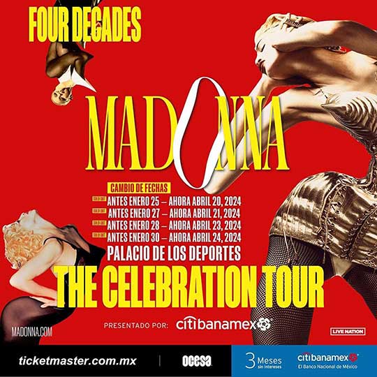 madonna celebration tour abril