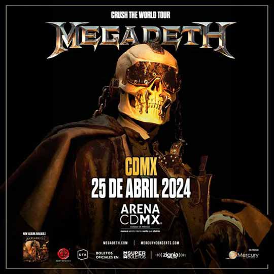 megadeth arena cdmx