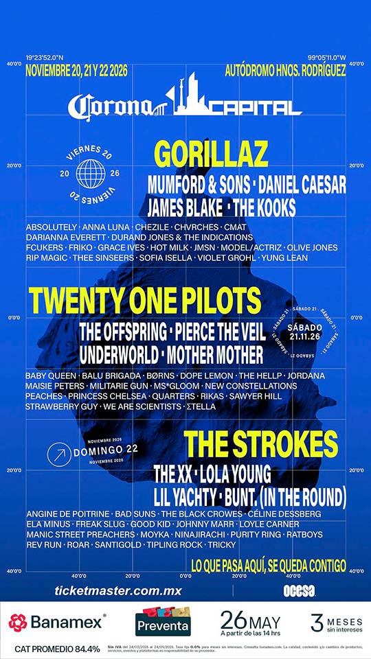 corona capital 2026 flyer