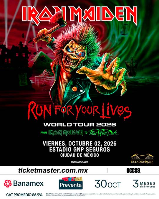 iron maiden run for your lives tour